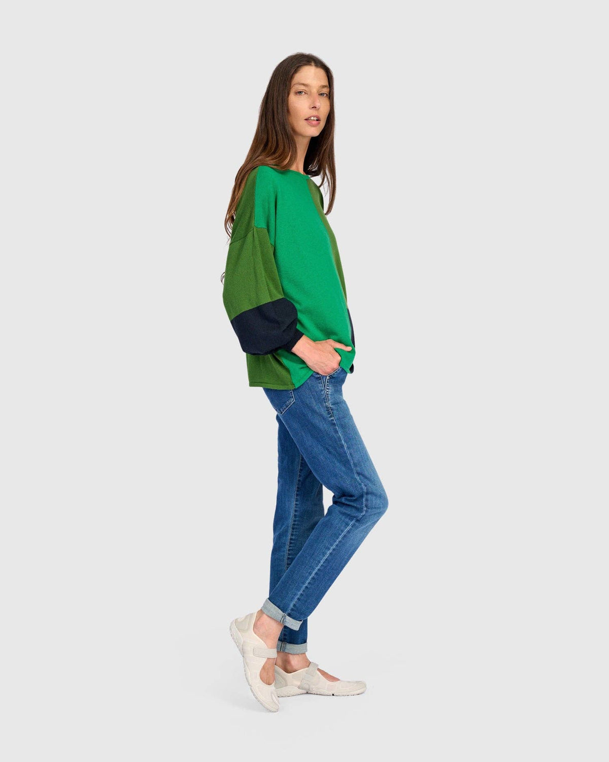 Figgy Puff Sleeve Sweater, Coral: Coral / ONE SIZE