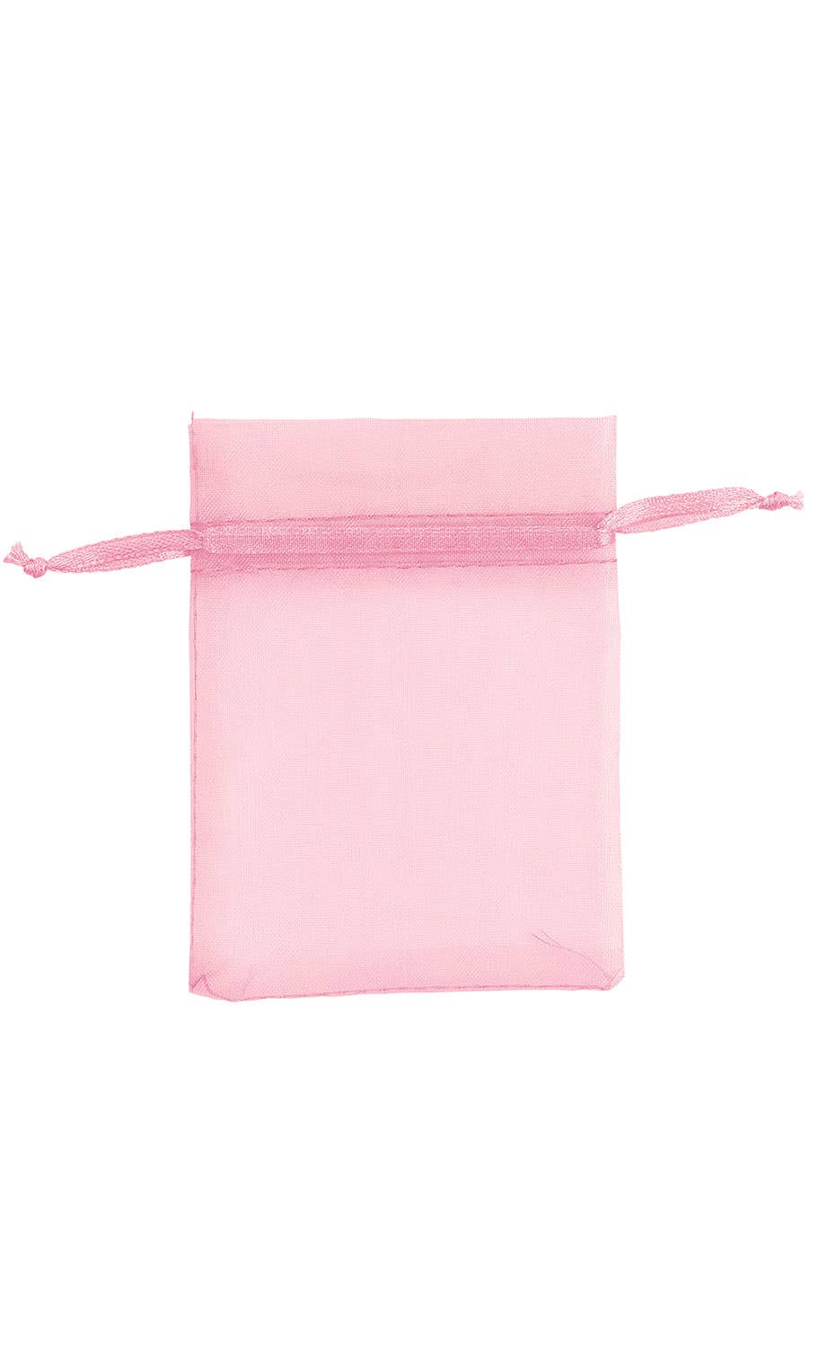 Organza Drawstring Pouch: White / Pack of 10 / 5" x 7"