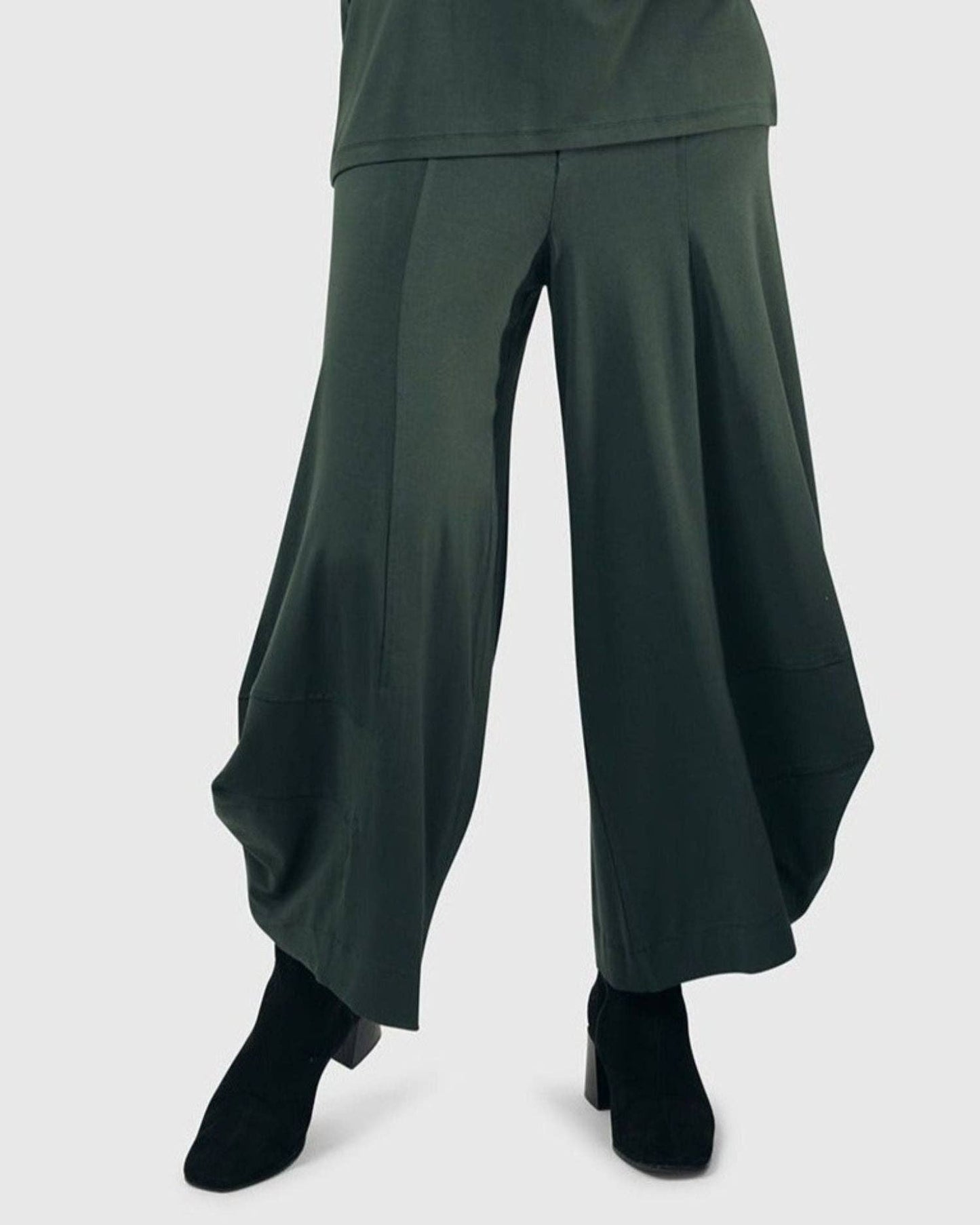 Essential Punto Pants, Green: Green / 0 (US 4-6)