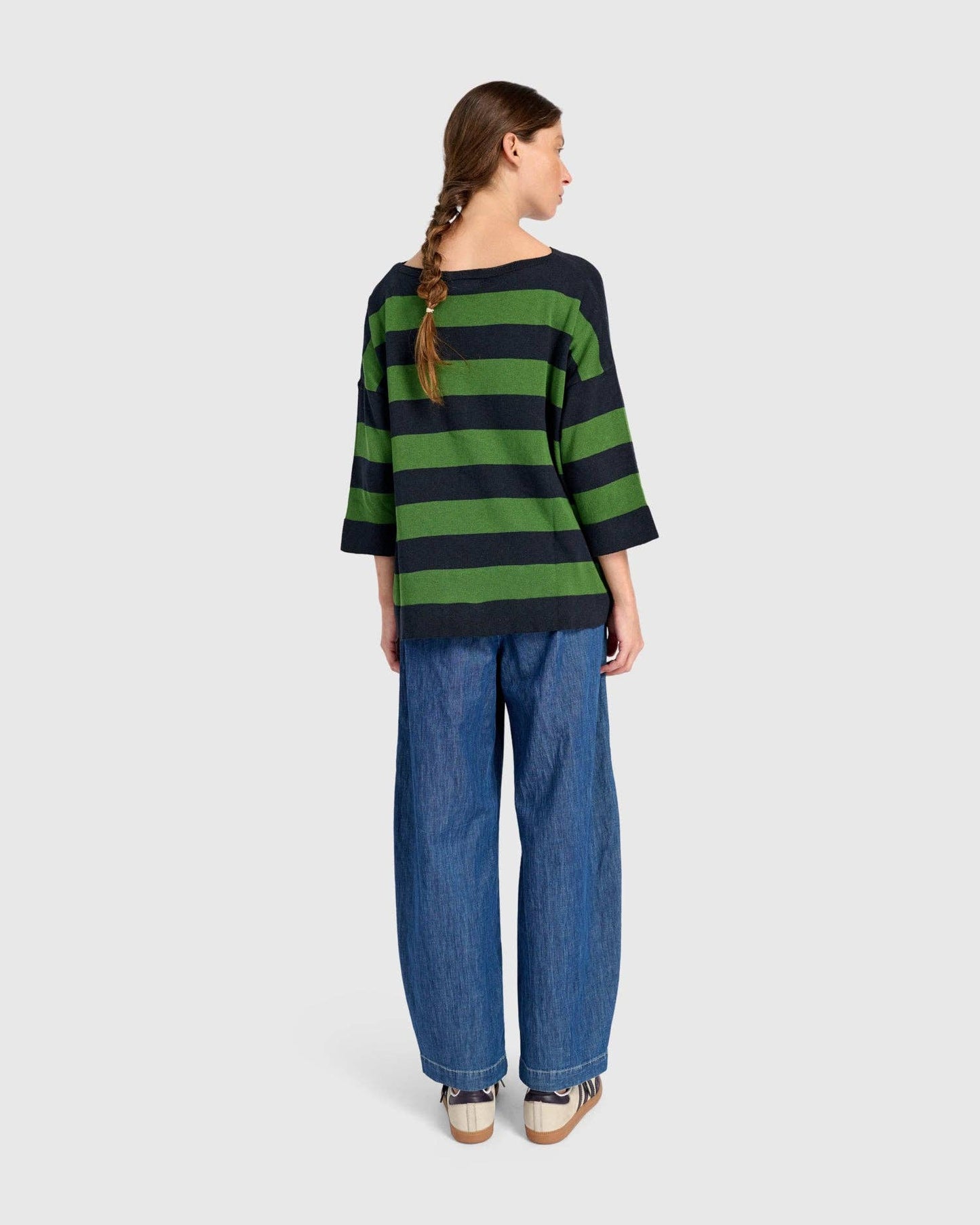 Twiggy Sweater, Clover/Navy: Green / ONE SIZE