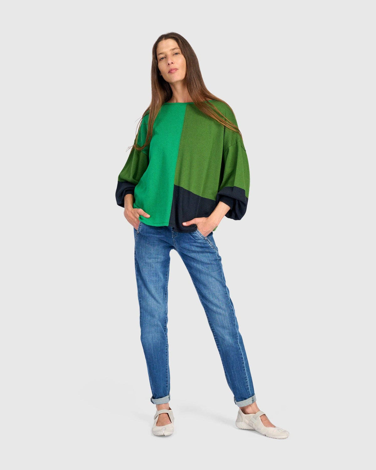 Figgy Puff Sleeve Sweater, Coral: Coral / ONE SIZE