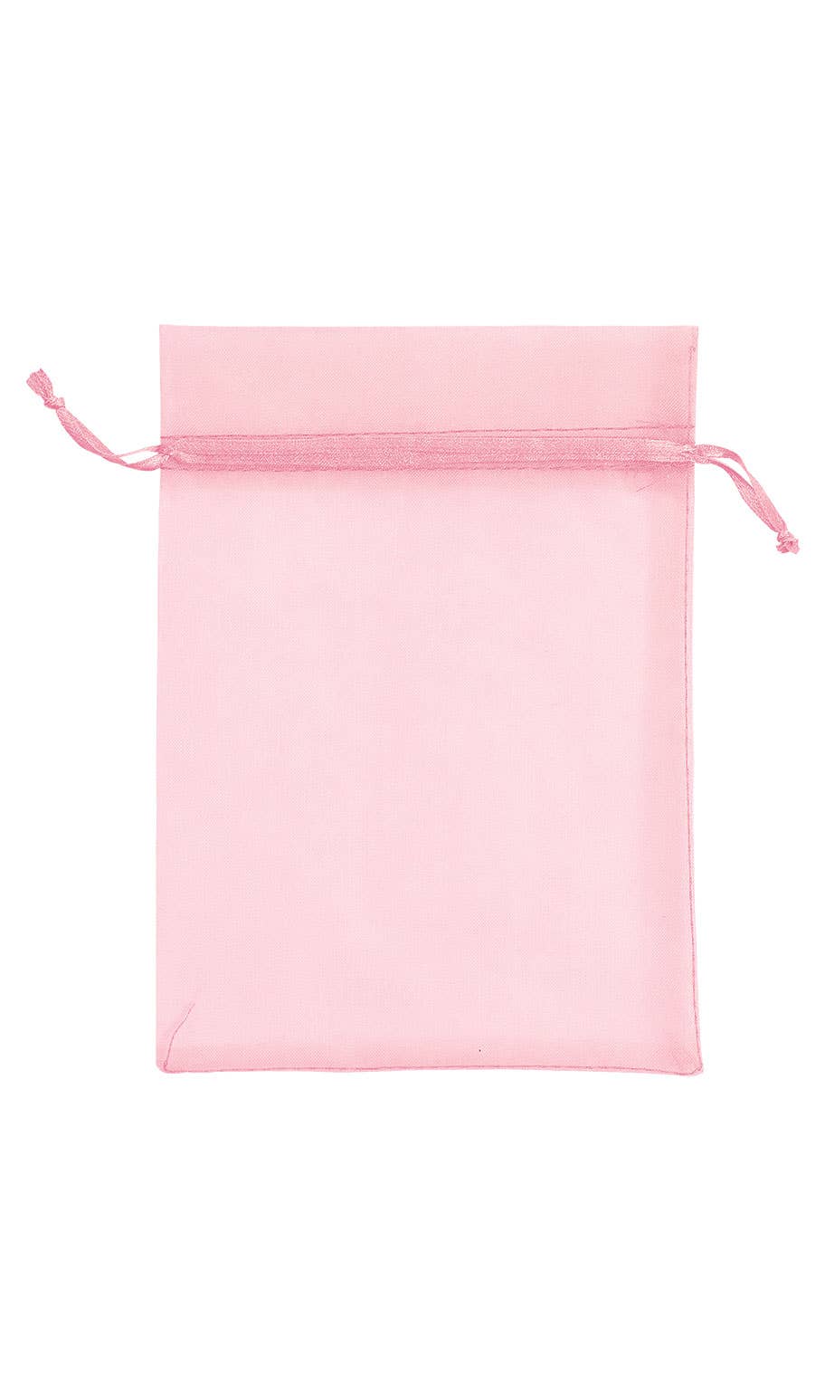 Organza Drawstring Pouch: White / Pack of 10 / 5" x 7"