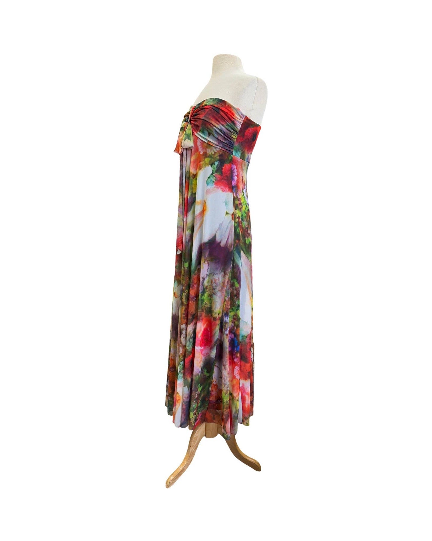 BRUNA Long Strapless Flared Empire: S