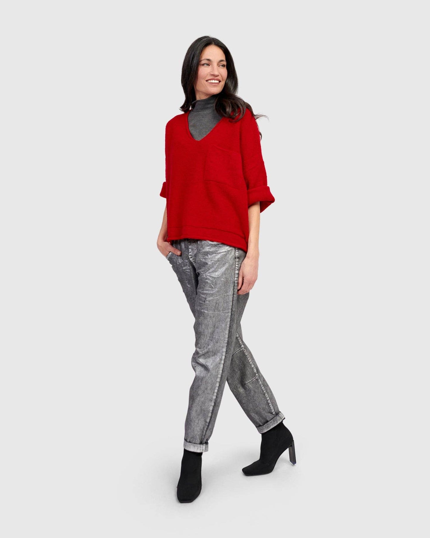 Basis Pullover Sweater, Red: Red / M (US 12-14)