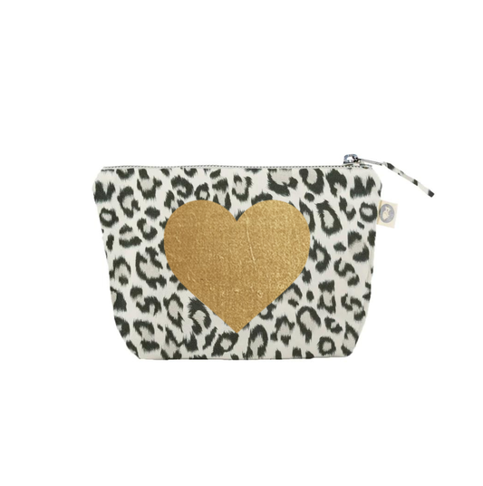 Leopard Makeup - Gold Foil Heart