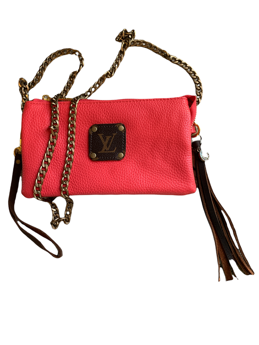 Upcycled Coral Multi-Use Crossbody