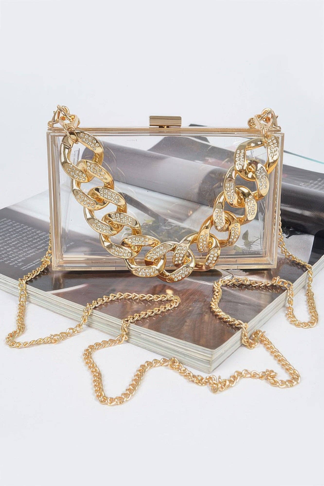 HANDBAG women's BYMANYC ® New York New Collection CHELSEA: Clear Silver