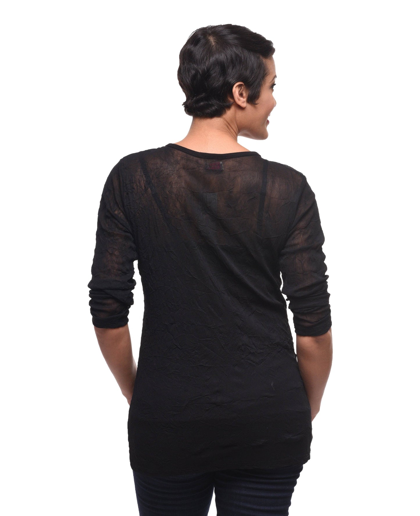 VT30 Mesh Tee in Black: M