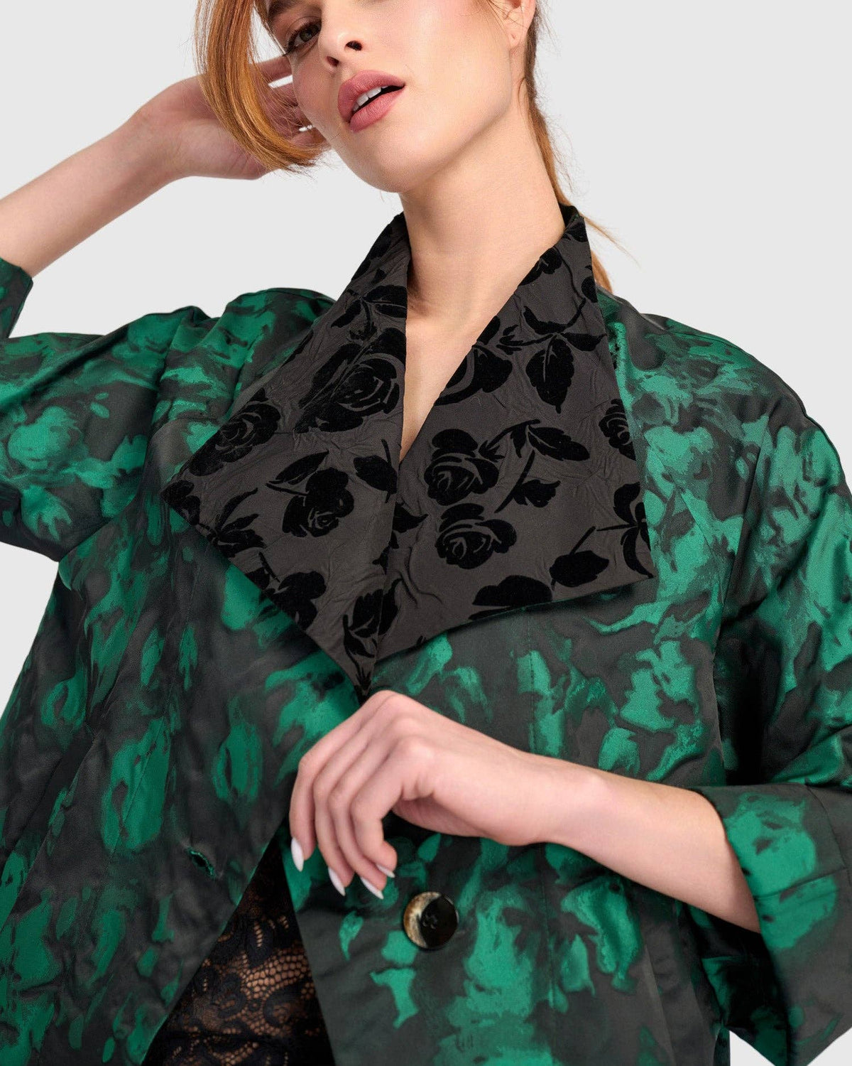 Palatial Cocktail Jacket, Emerald: Emerald / S (US 8-12)