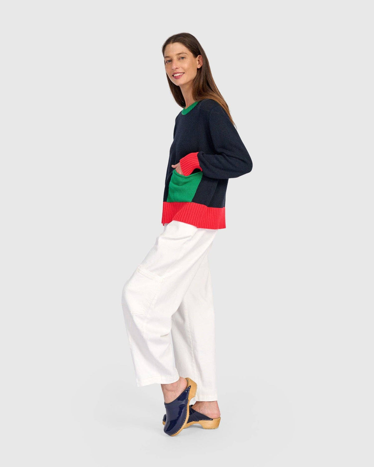 Bauble Pocket Sweater, Green: Green / ONE SIZE