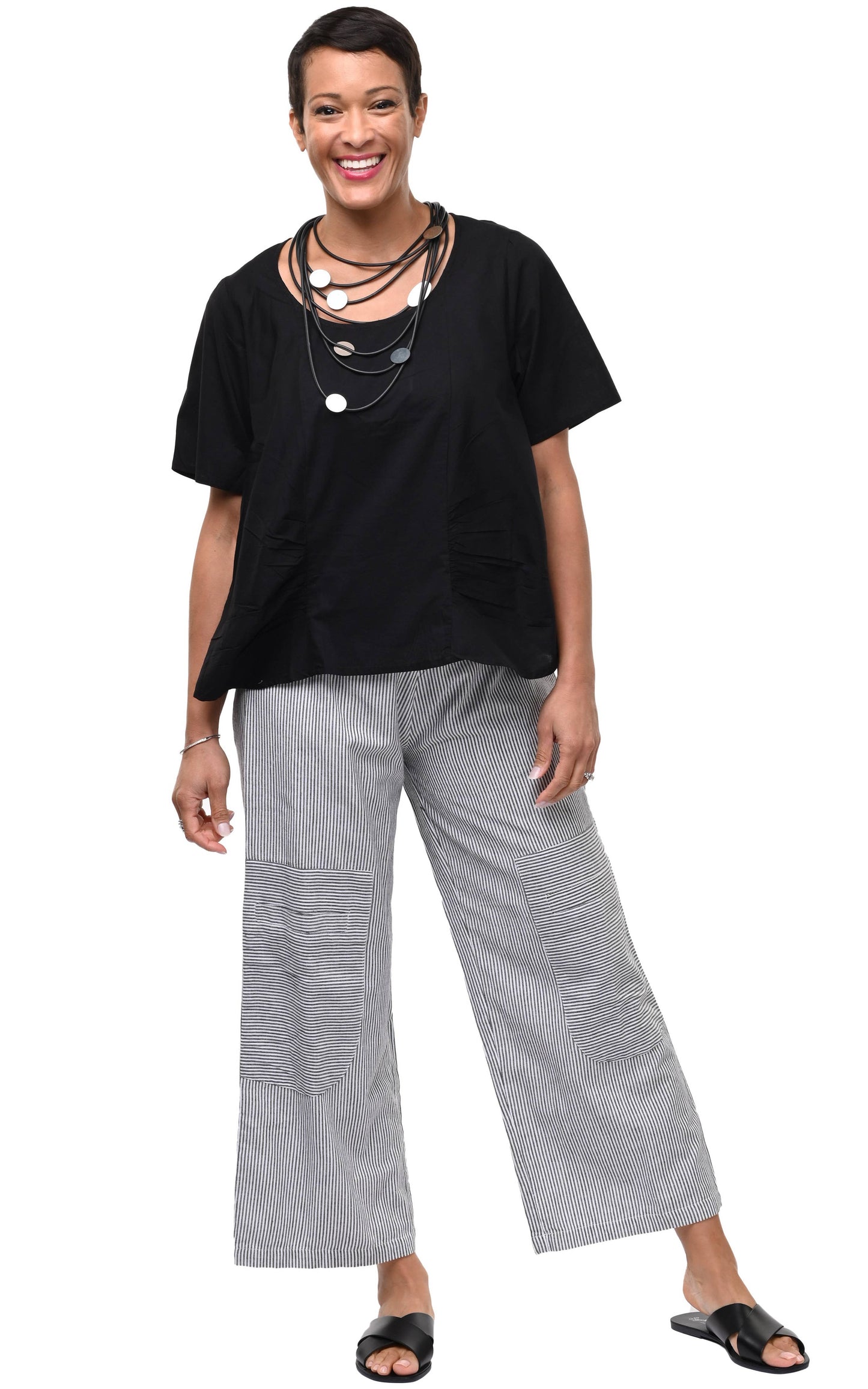 CV404 Carmella Pullover in Black*: Black / M