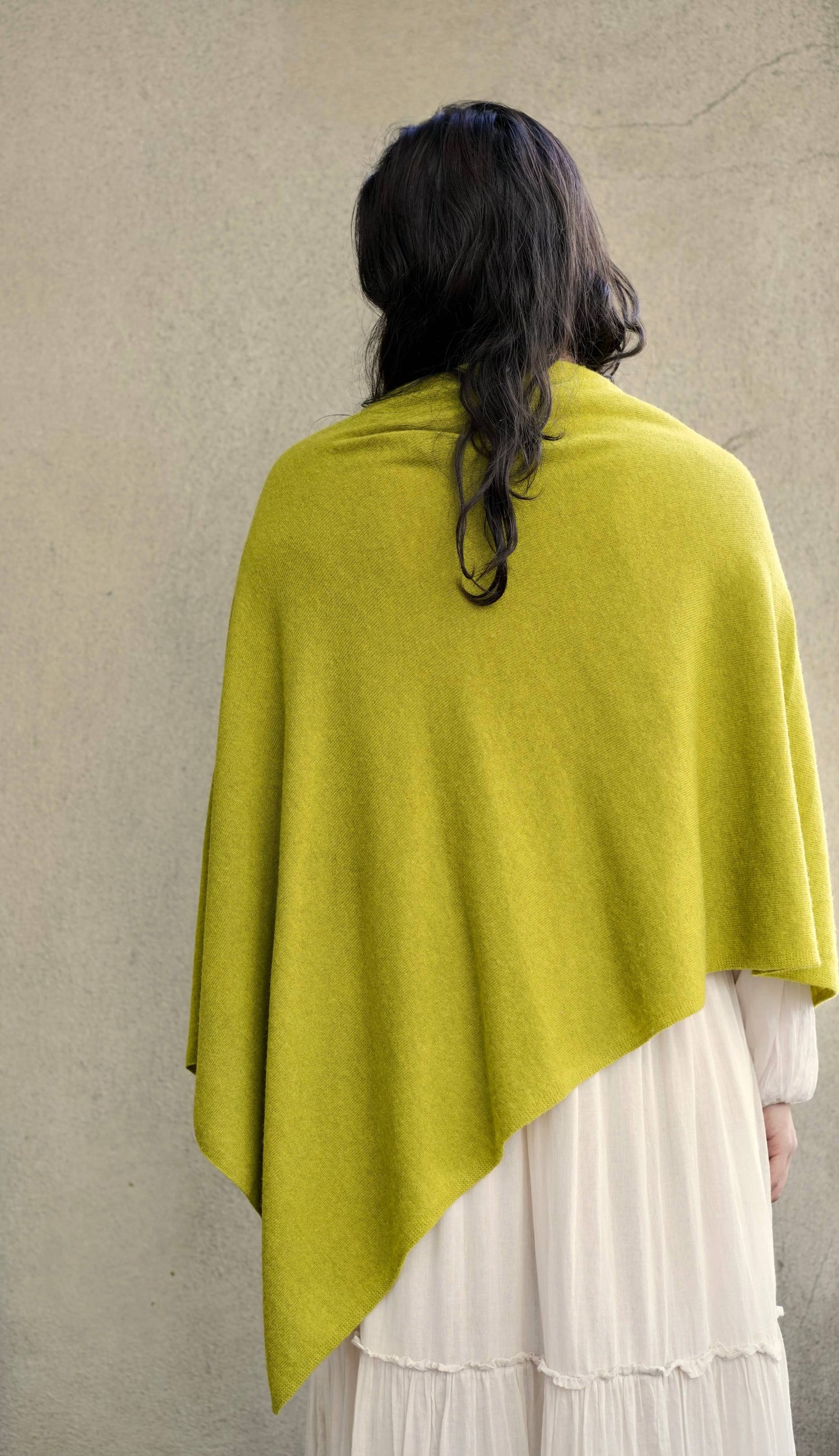 Cashmere Poncho Peridot 