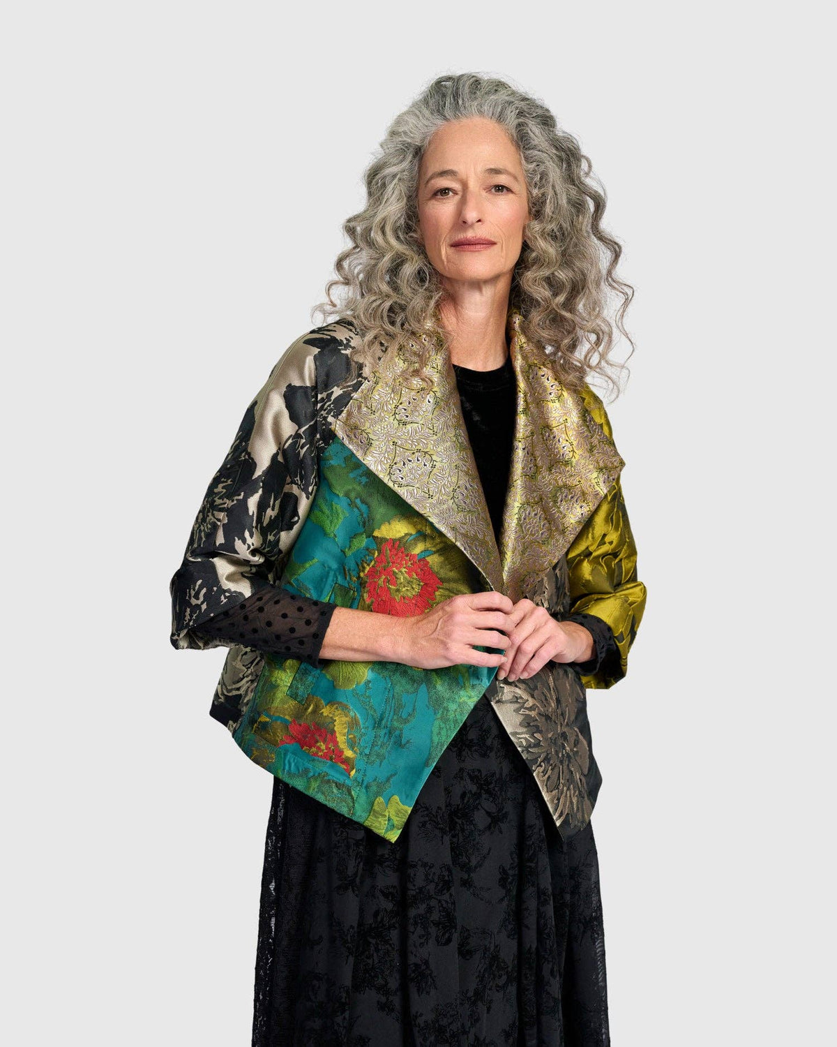Gilded Cocktail Jacket, Jacquard Mix: Fusion / M (US 12-14)