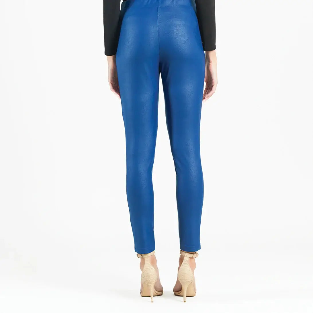 PT22L - Liquid Leather ™ Sheen Skinny Pocket Pant: Black / L