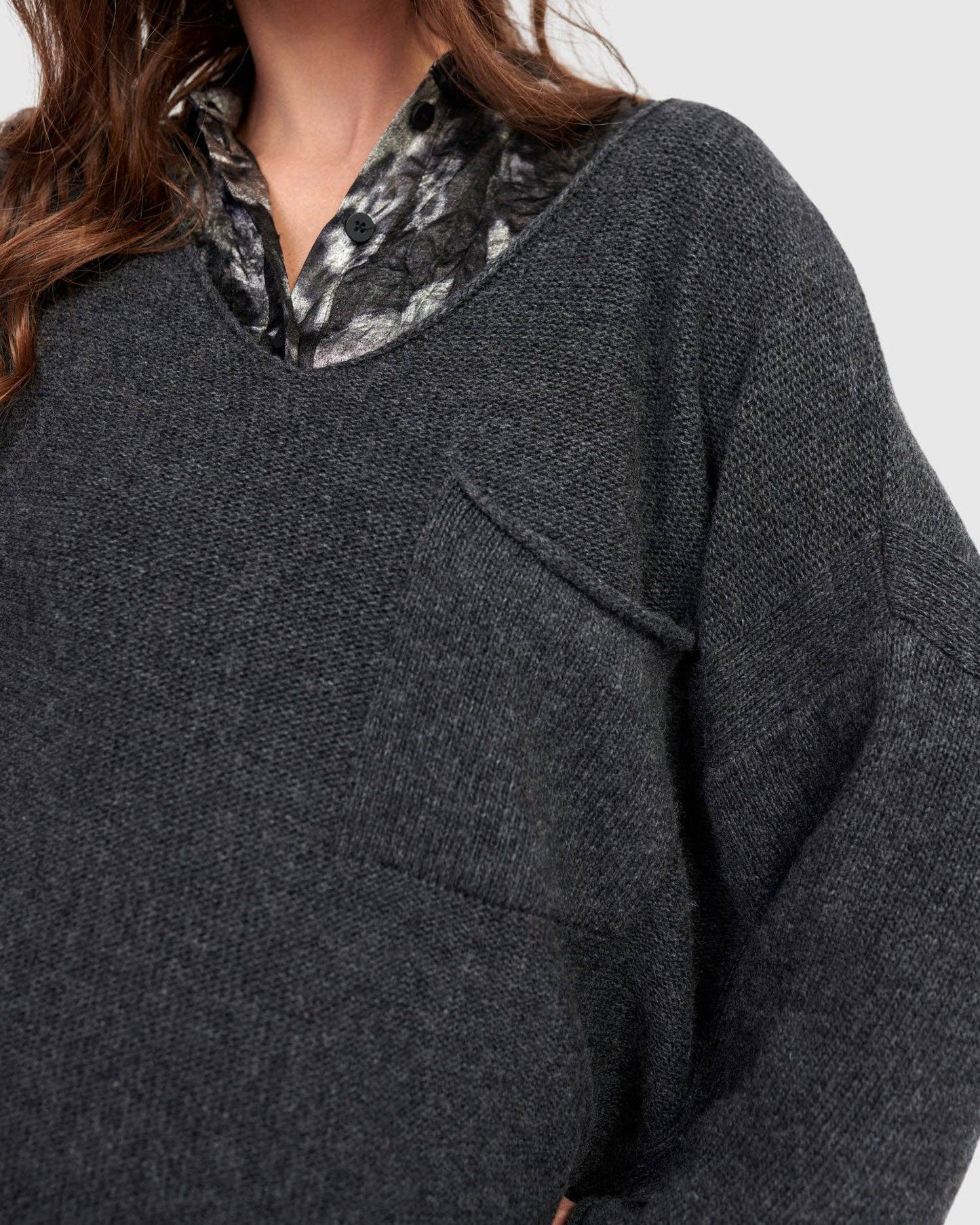 Basis Pullover Sweater, Grey: Grey / M (US 12-14)