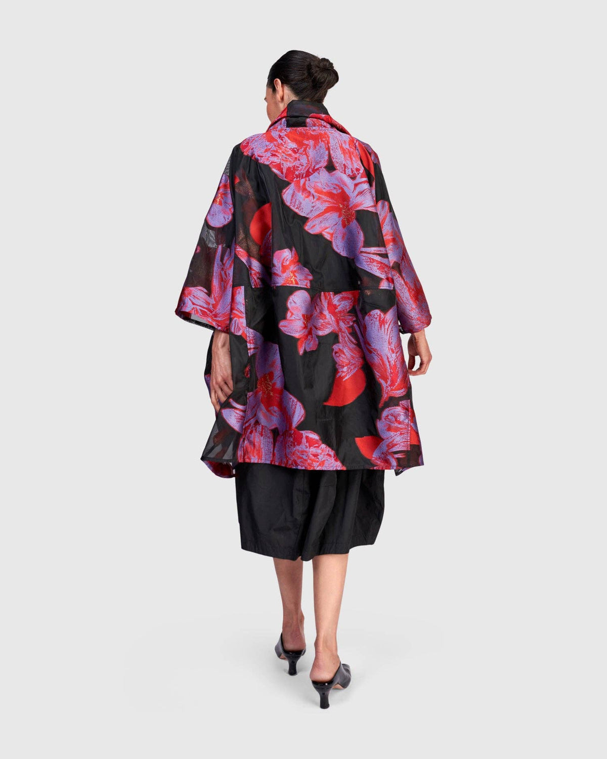 Yoru Cocoon Jacket, Red/Purple Floral: Tsarina / XL (US 18-20)