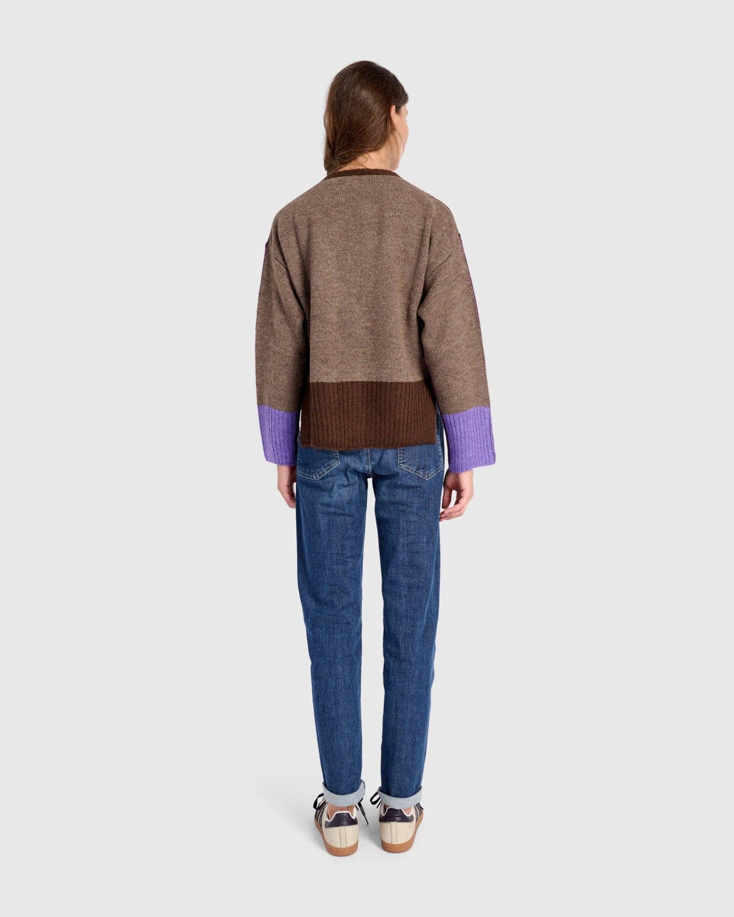 Finch Cardigan, Brown/Purple: MIX / ONE SIZE
