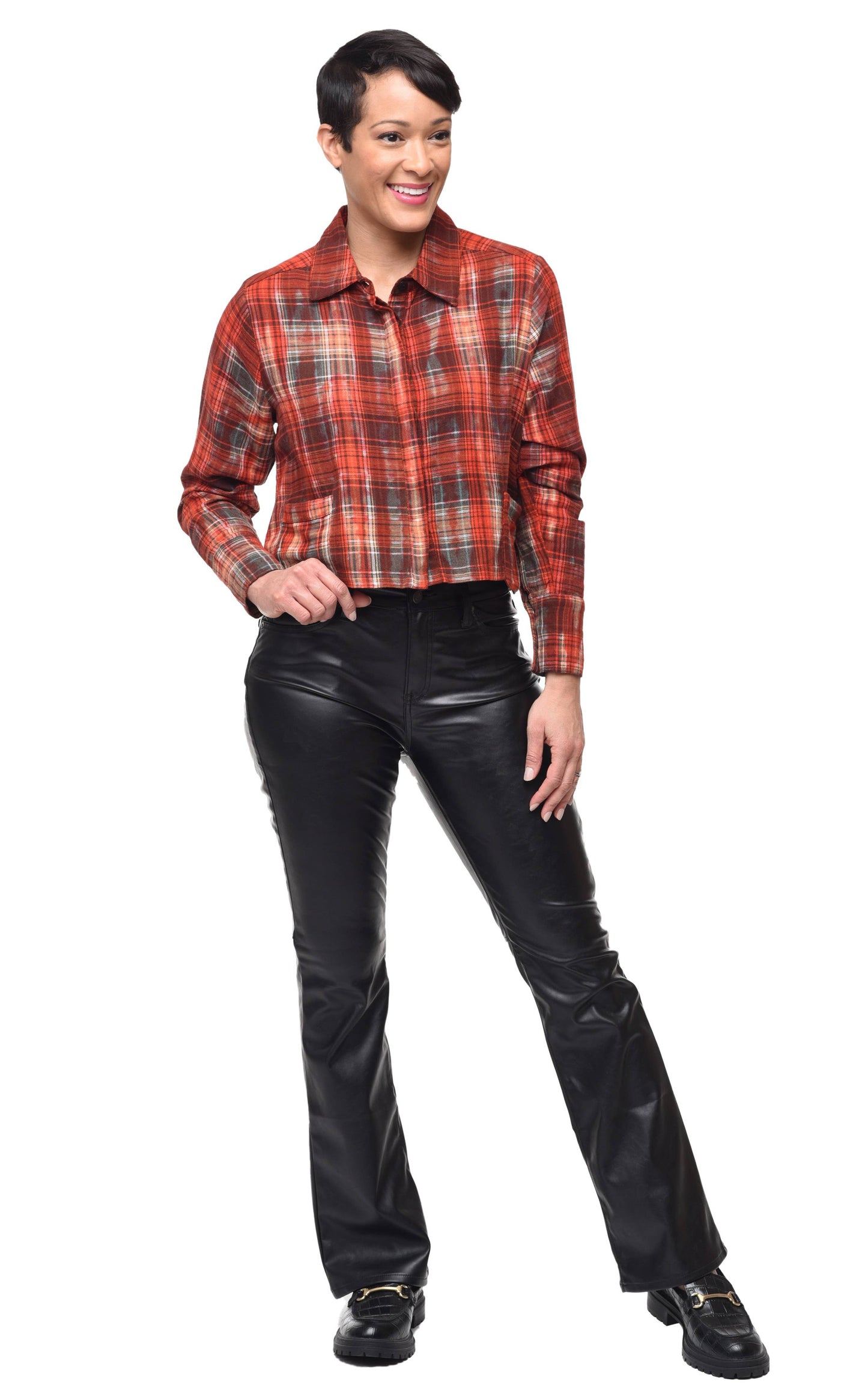 CV1149 Cecilia Top in Johnstone Flannel*: XS