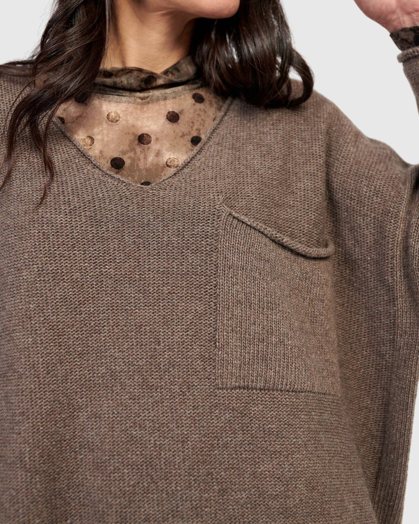 Basis Pullover Sweater, Brown: Brown / M (US 12-14)