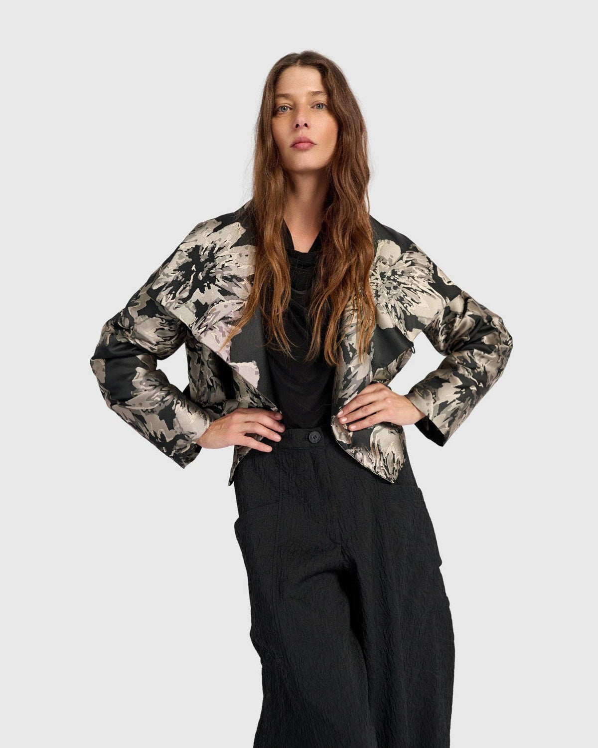 Nightfall Moto Jacket, Floral: Floral / L (US 14-16)