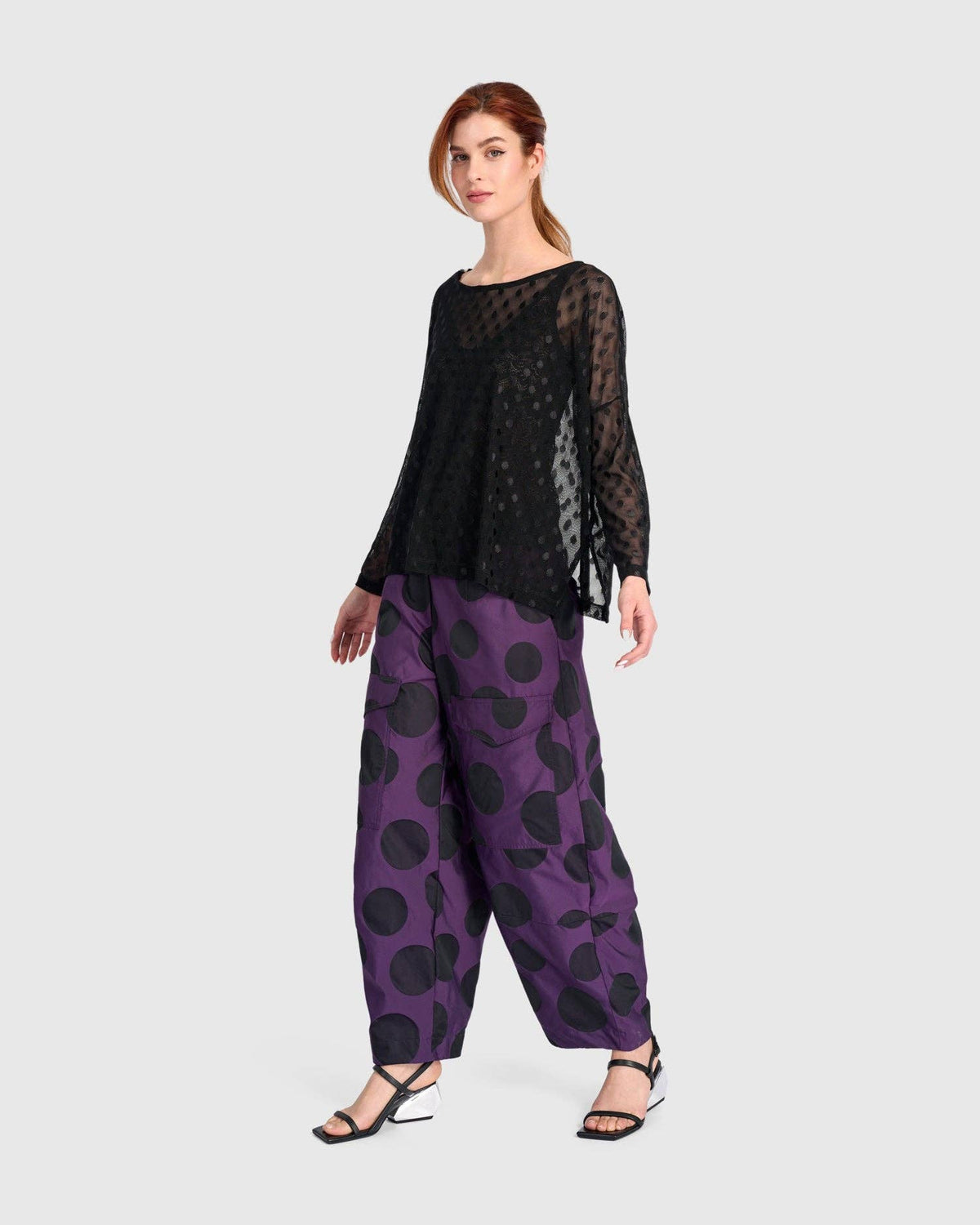 Tyrian Barrel Pants, Plum: Violet / 3 (US 10-12)