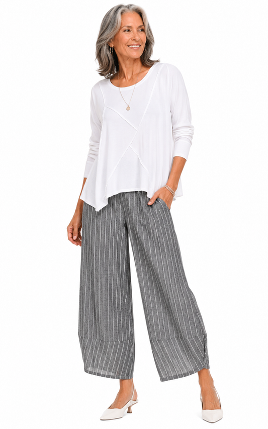 CV323 Ariana Pant in Piccadilly Stripe*: XS