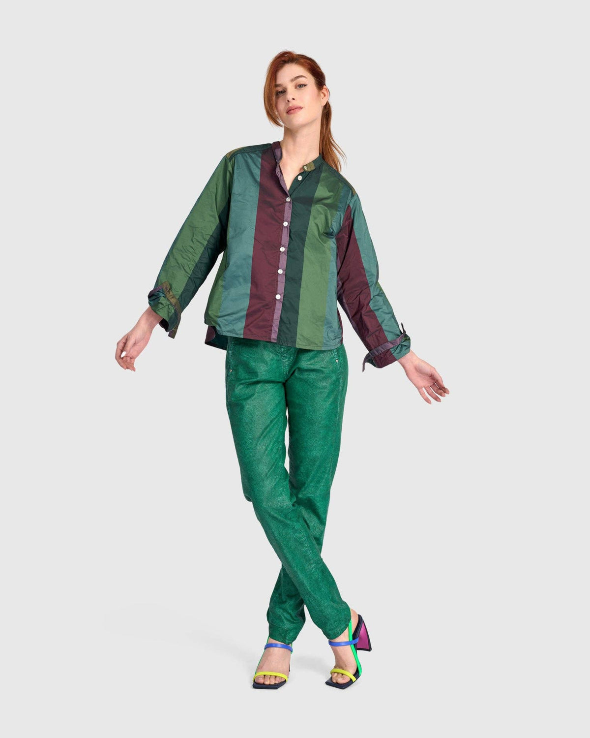 Resplendent Shirt, Jewel Mix: Stripes / XS (US 6-8)
