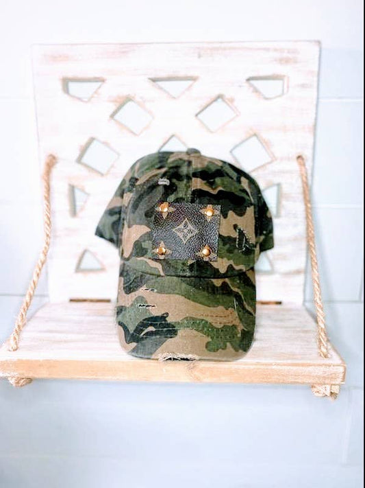 Upcycled baseball cap