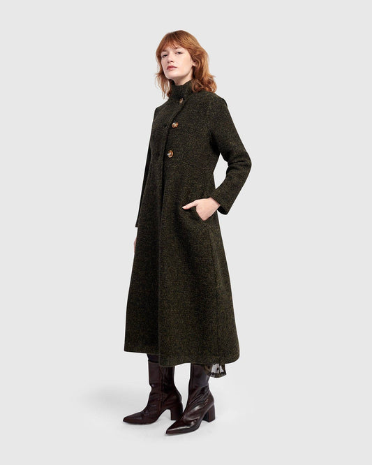 Urban Tash Long Coat, Khaki: Khaki / 3 (US 10-12)