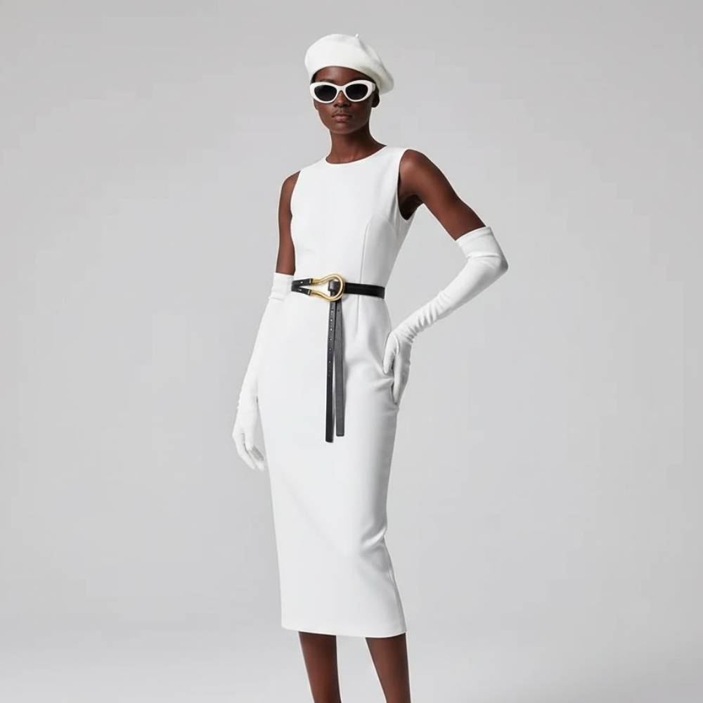 Women's Belts: West Village | Manhattan Chic Collection BYMANYC ® New York: 120cm / Black
