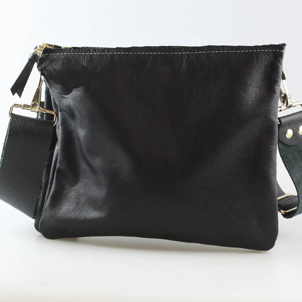 The Classic Taylor Crossbody: Custom / Custom / Matching Leather Strap