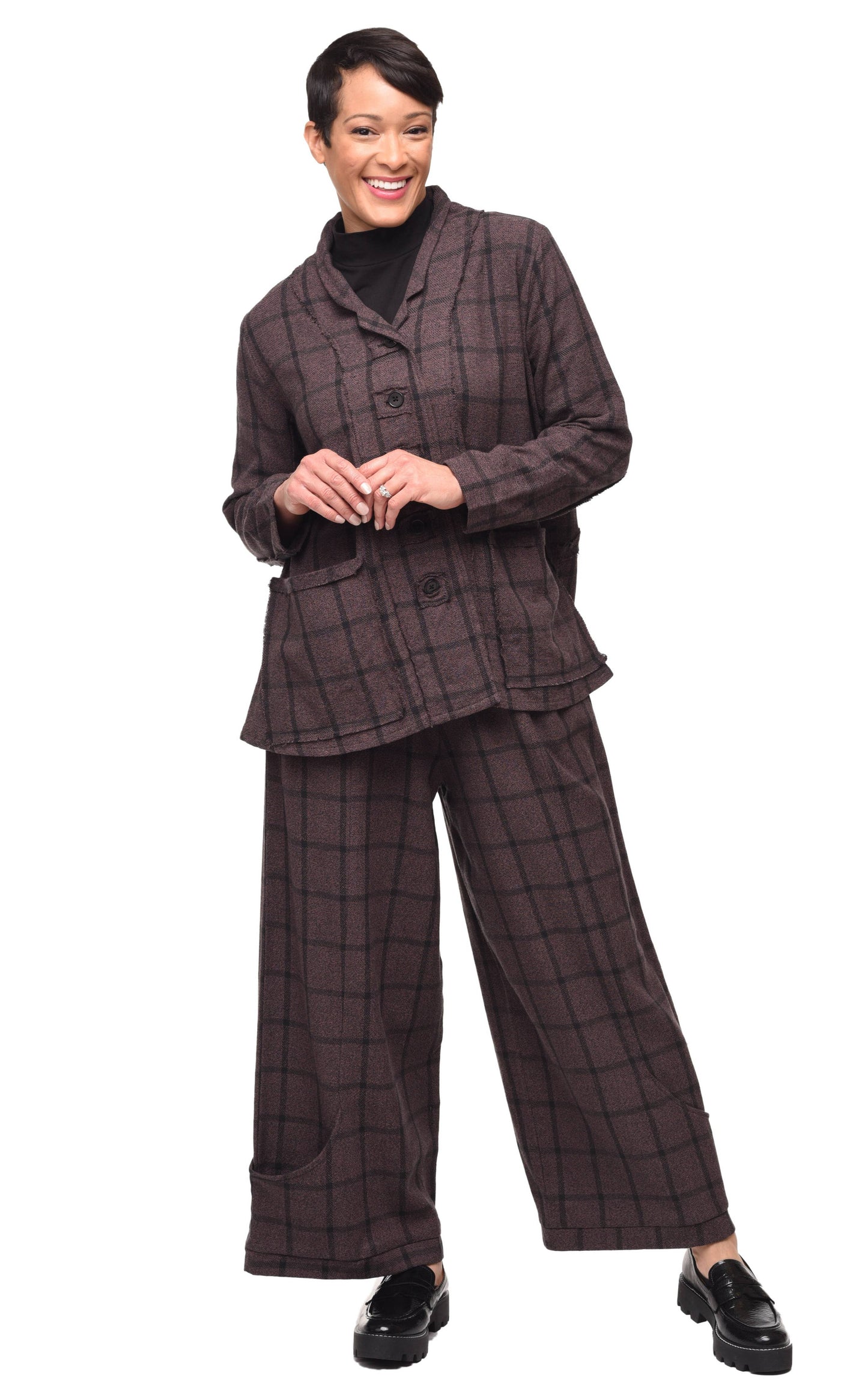 CV1145 Maren Jacket in Liverpool Flannel: XS
