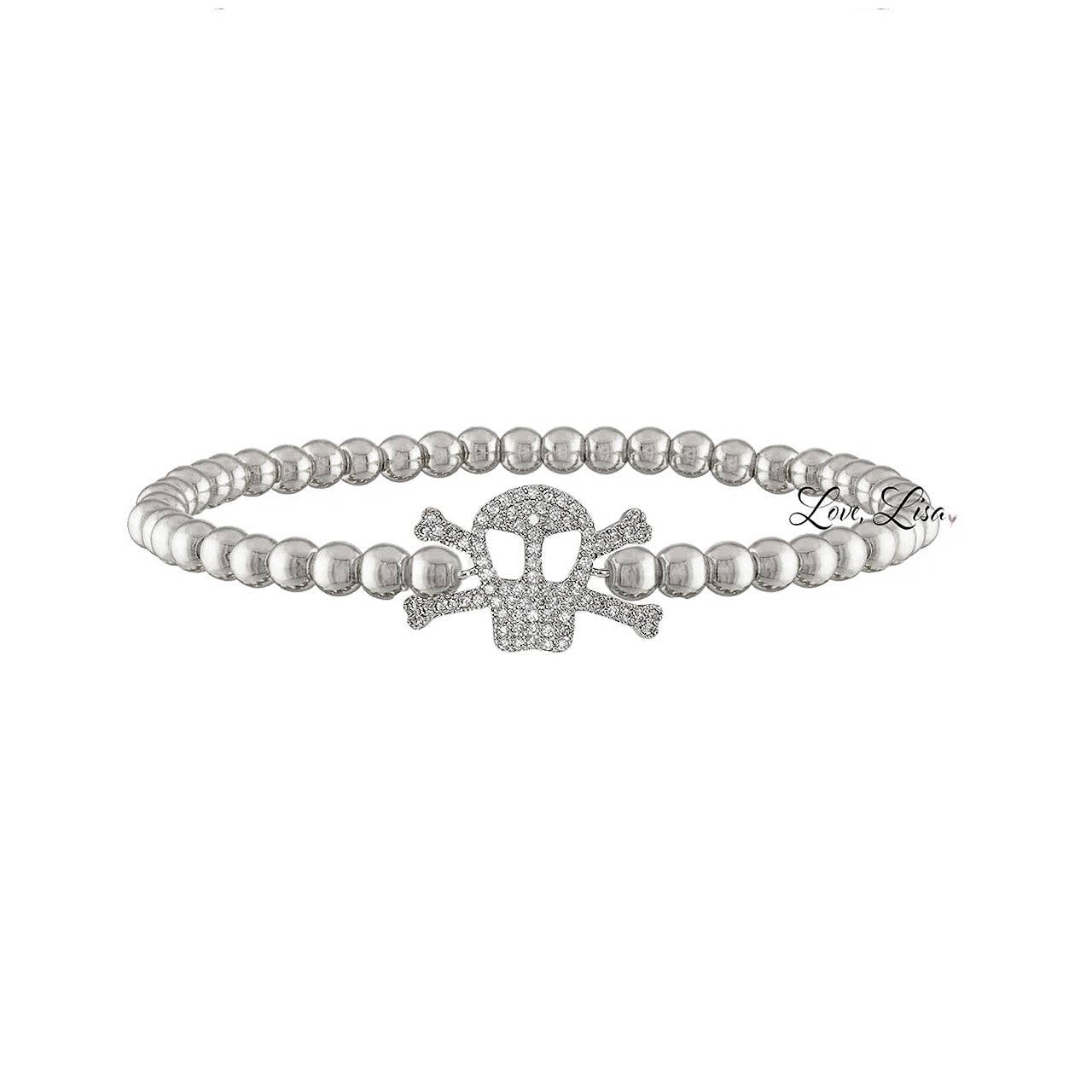 Ziggy Skull Bracelet: Gold