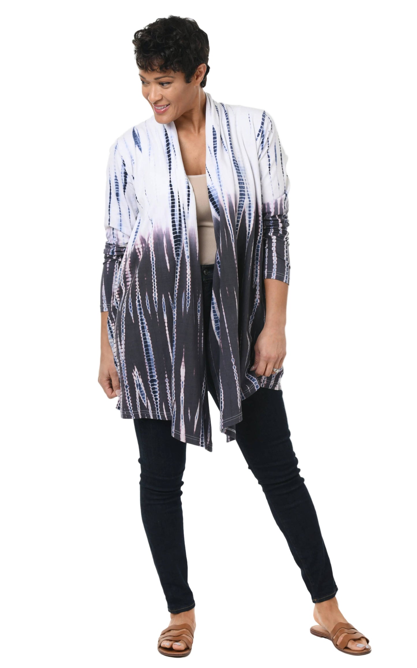 SDM433 Bessie Cardigan in Barbados Blue*: XS