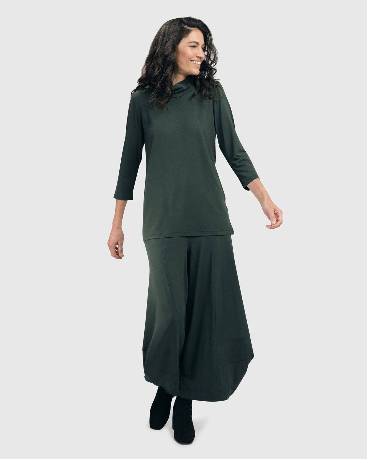 Essential Punto Pants, Green: Green / 0 (US 4-6)