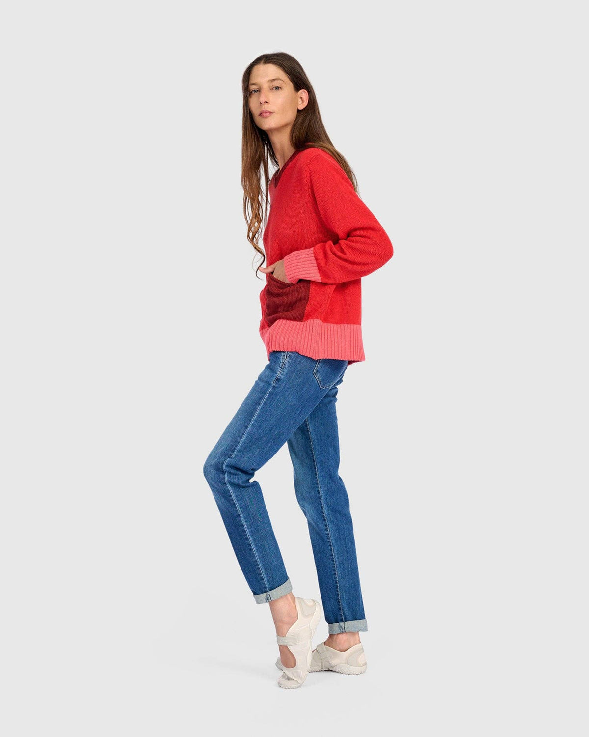 Bauble Pocket Sweater, Red: Red / ONE SIZE