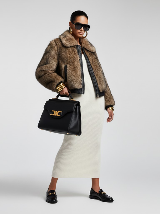 Women's Eco Jacket COLUMBIA NYFW New Collection BYMANYC ® New York: Camel / M