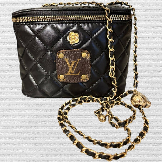 The Azure Quilted Square Crossbody