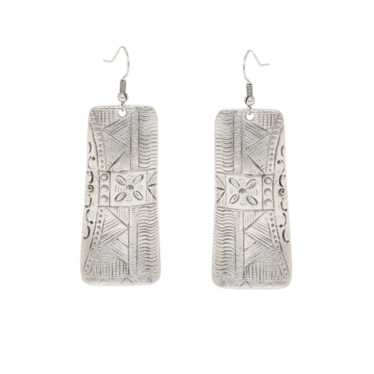Handmade Pewter Earring - 4653