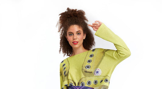 Blouse T Mini Yellow - Fall Conversations: Size 2