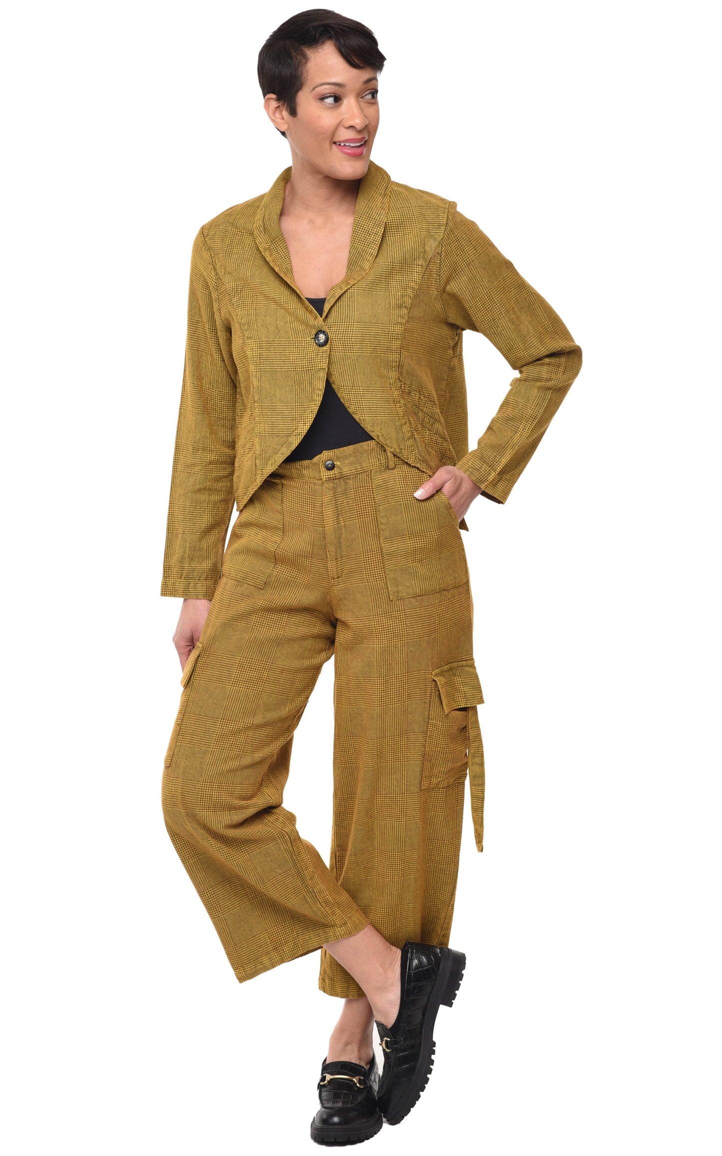 SDC102 Landon Jacket in Mustard Avalon: S