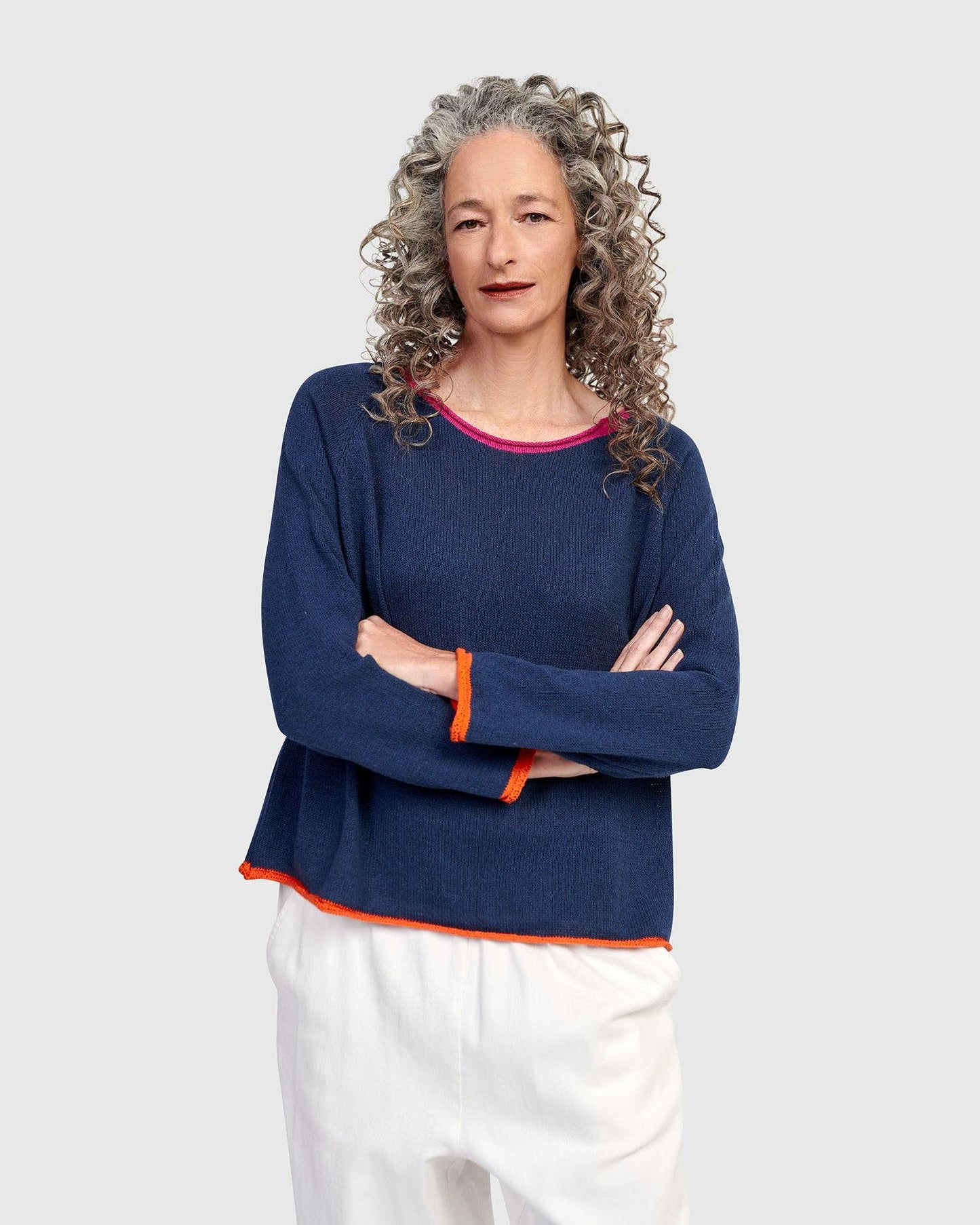 Gigi Sweater, Navy: NAVY / ONE SIZE