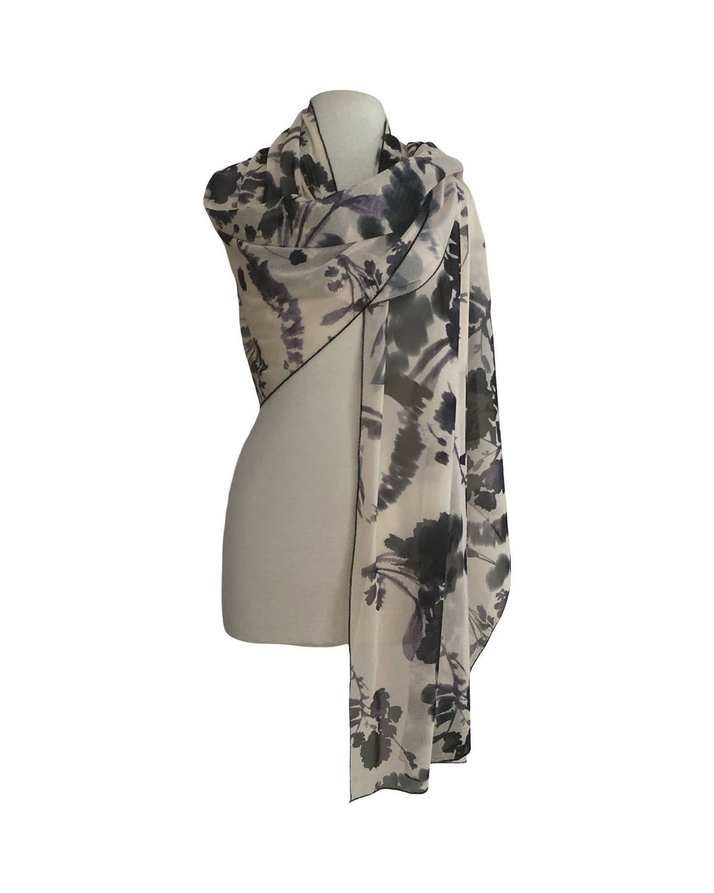 ADDISON Long & Wide Print Mesh Shawl Stole Wrap : OS
