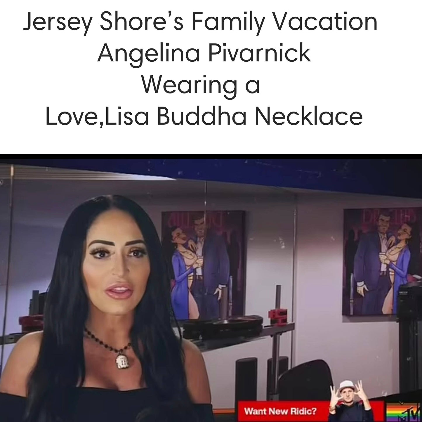 Angelina's Peaceful Buddha Necklace: 18"