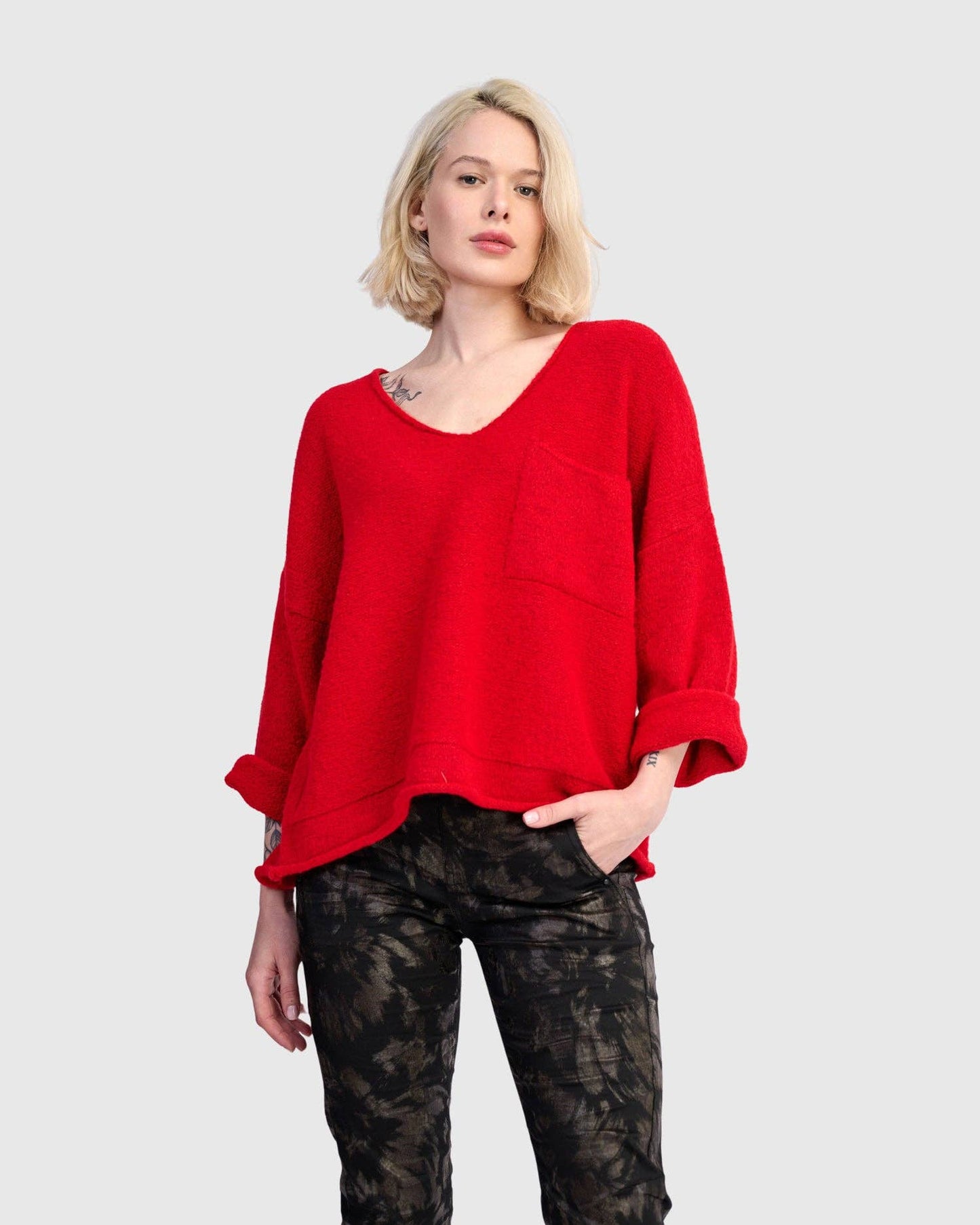 Basis Pullover Sweater, Red: Red / M (US 12-14)