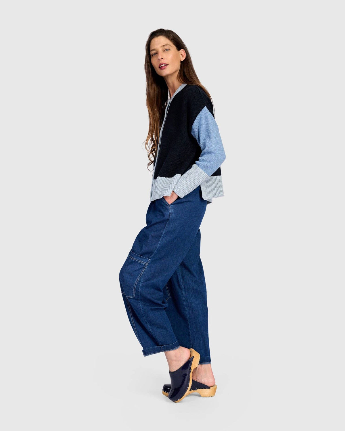 Marmalade Cardigan, Blue Mix: NAVY / ONE SIZE