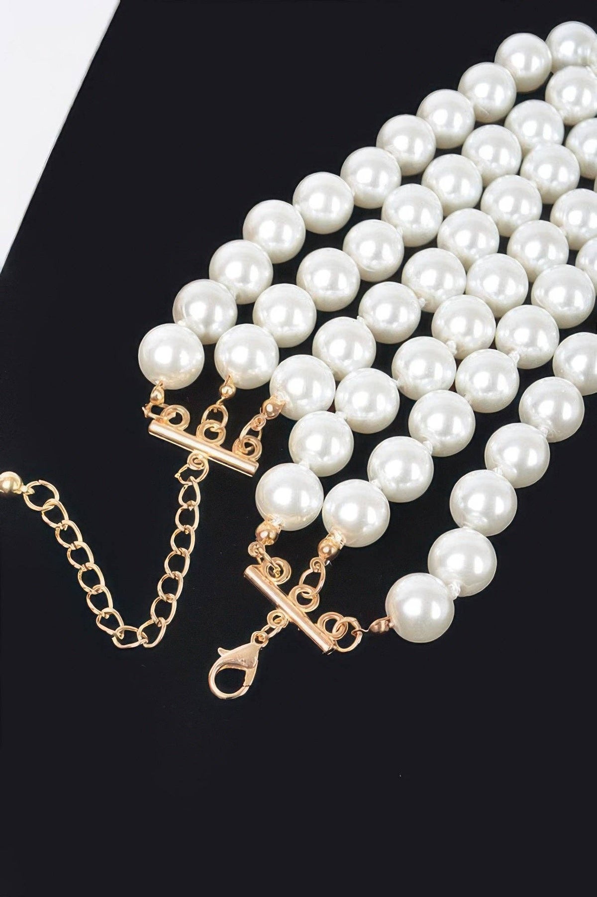 SUTTON PLACE Faux Pearl Necklace & Earring Set: BYMANYC ® New York: Ivory