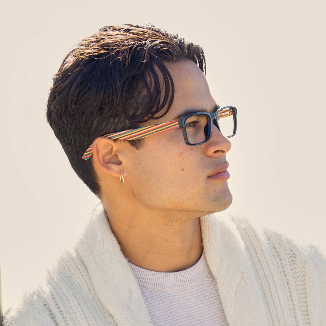 BP20813 Aloha - Onyx / Rainbow Wood / Blue Light: 2.50