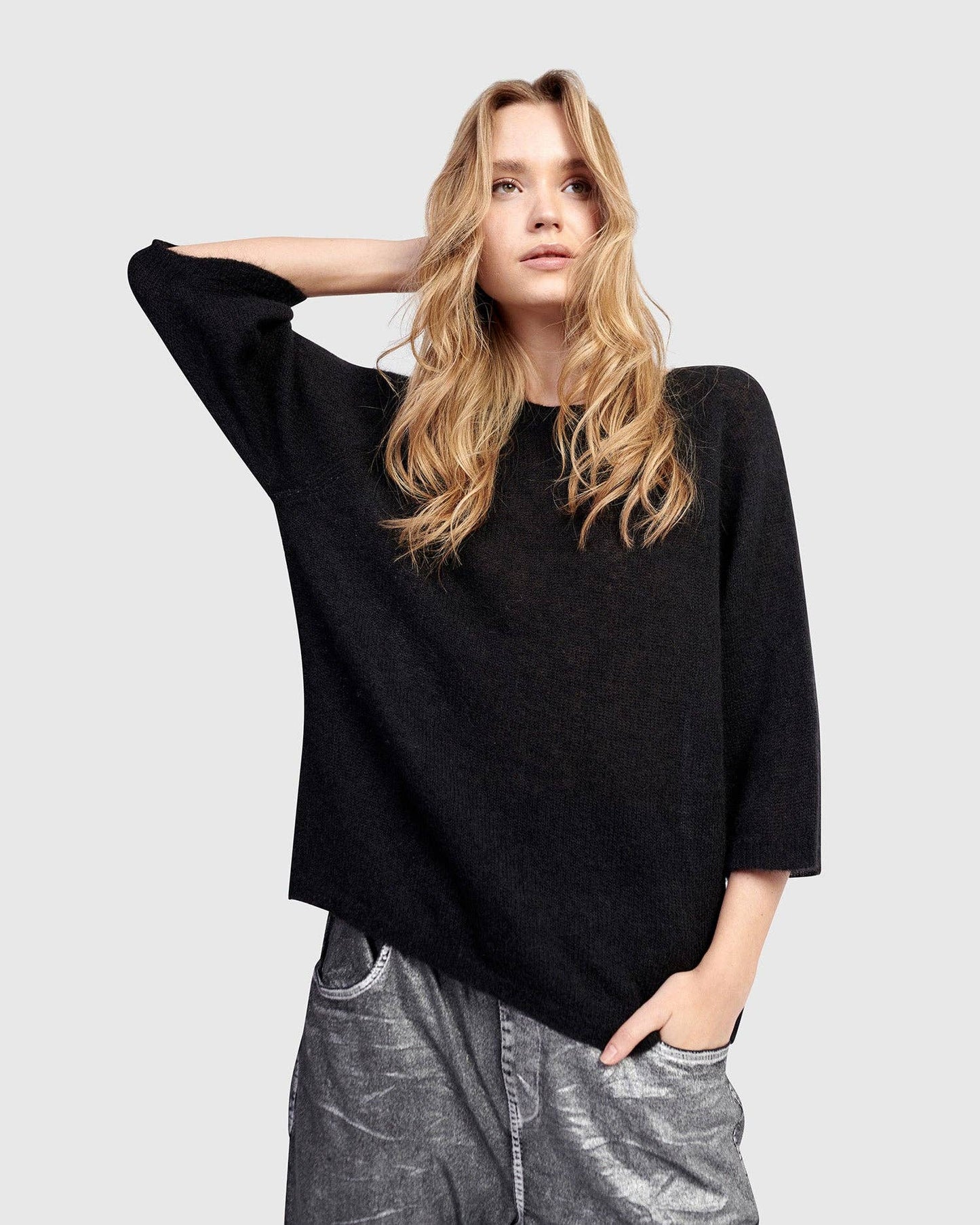 Core Pullover Sweater, Black: BLACK / S (US 8-12)