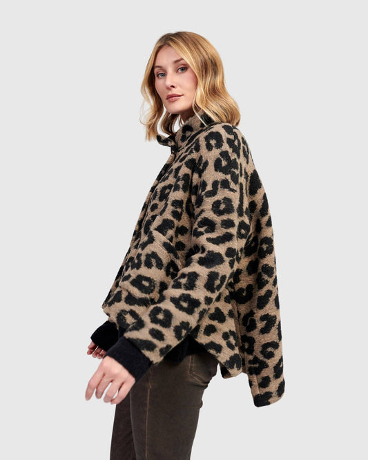 Nyx Cozy Cape Jacket, Leopard: Leopard / S (US 8-12)